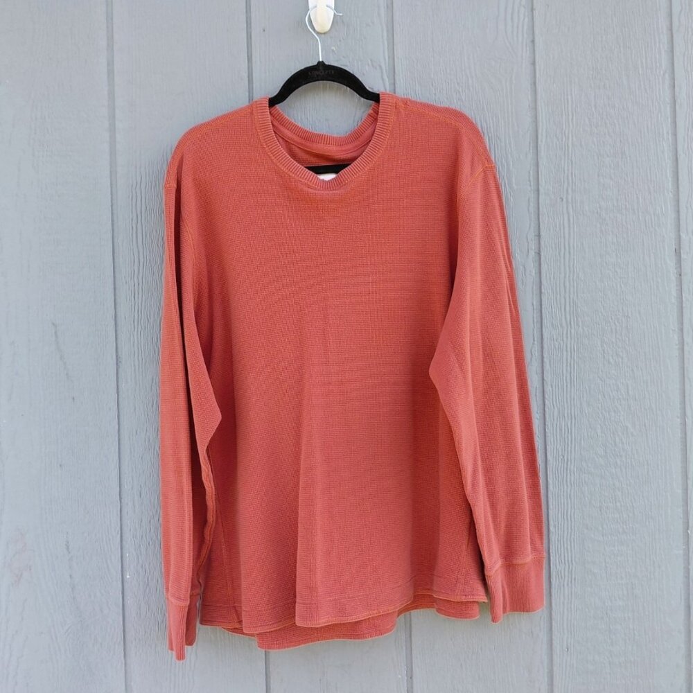 Eddie Bauer Waffle Knit Long Sleeve Thermal Mens XL Layer Autumn Everyday Casual